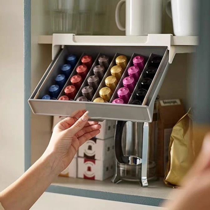 Coffee Capsule Holder - Koffiecapsulehouder Capsule Koffie Theezakje Opbergrek Lade