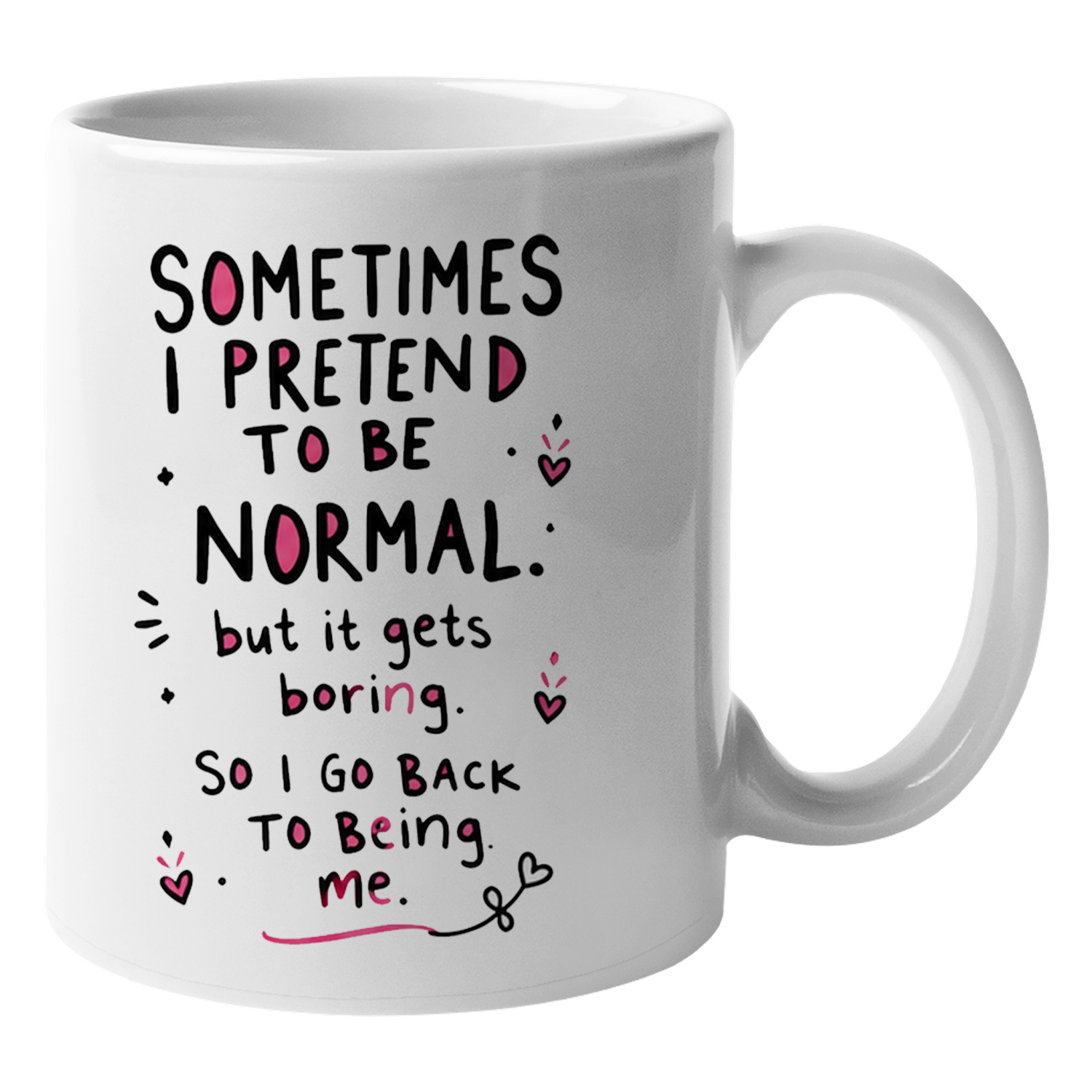 Coffee And Tea Quotes Funny - Soms doe ik alsof ik normaal