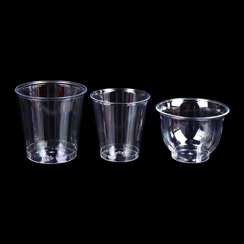 Coffee Jelly Tea - 30-50Pc Clear Plastic Wegwerp Cups Party