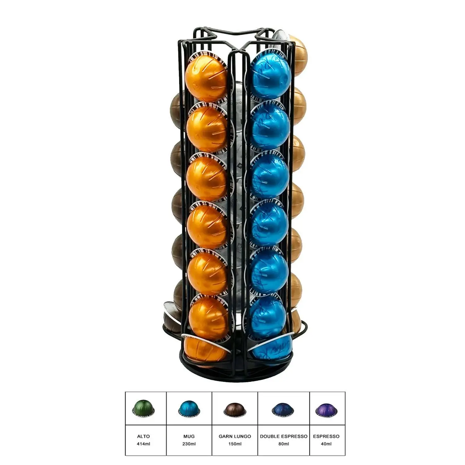 Coffee Capsule Holder - Vertuoline 35 Stuks Draaibare Koffiecapsulehouder Rek