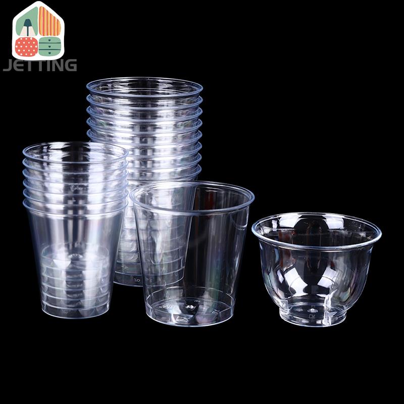 Coffee Jelly Tea - 30-50 Stuks Doorzichtige Plastic Wegwerpbekers Party