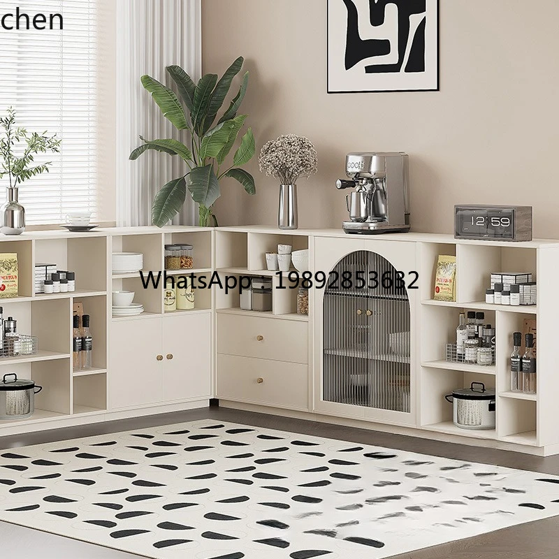 Coffee & Tea Haus - i7 Cream Wind Combinatie Eettafel Zijkast
