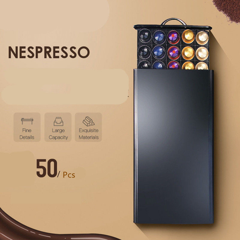 Coffee Capsule Holder - 50 Pods Koffie Capsules Organizer Praktische