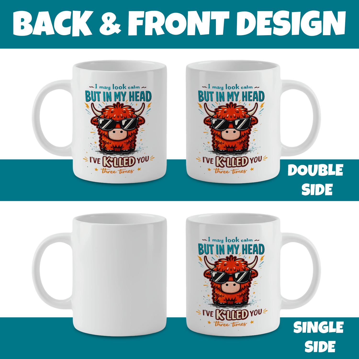 Hooglandkoe Grappige Koffiemok - Coffee And Tea Quotes Funny recensie en prijs