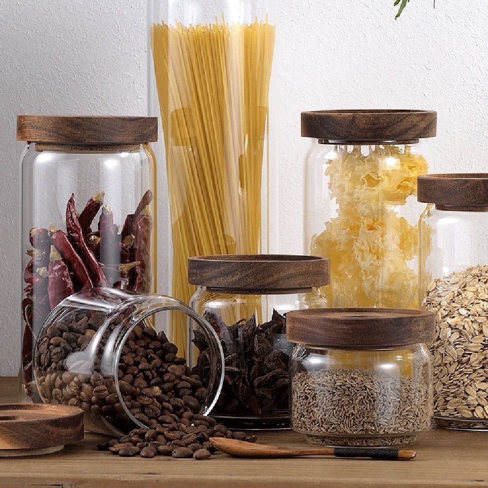 Multifunctionele glazen voorra - Coffee Tea Canister Set recensie en prijs