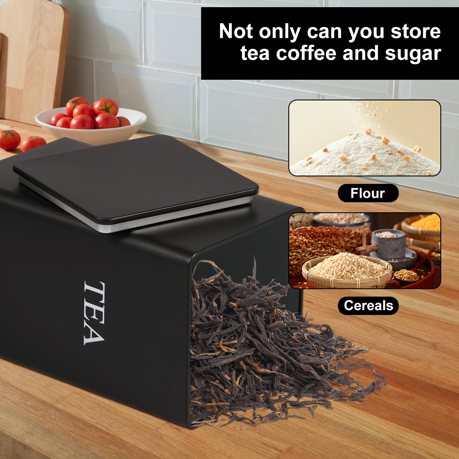 3 Stuks Koffieboon Opslagbusse - Coffee Tea Canister Set recensie en prijs