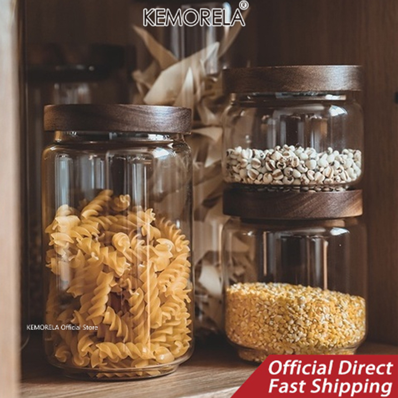 Houten deksel Glazen luchtdich - Coffee Tea Canister Set recensie en prijs