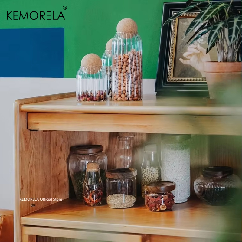 Houten deksel Glazen luchtdich - Coffee Tea Canister Set recensie en prijs