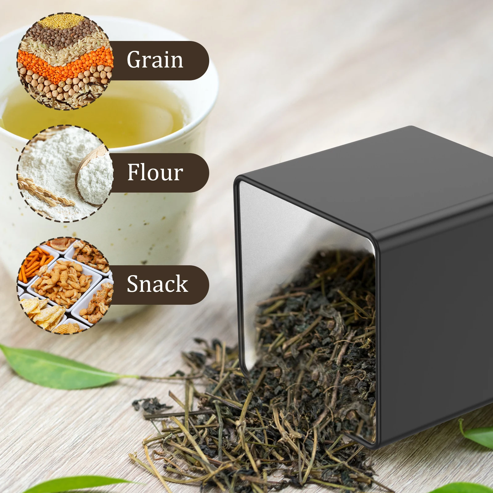 3-delige set 500ml thee-, suik - Coffee Tea Canister Set recensie en prijs