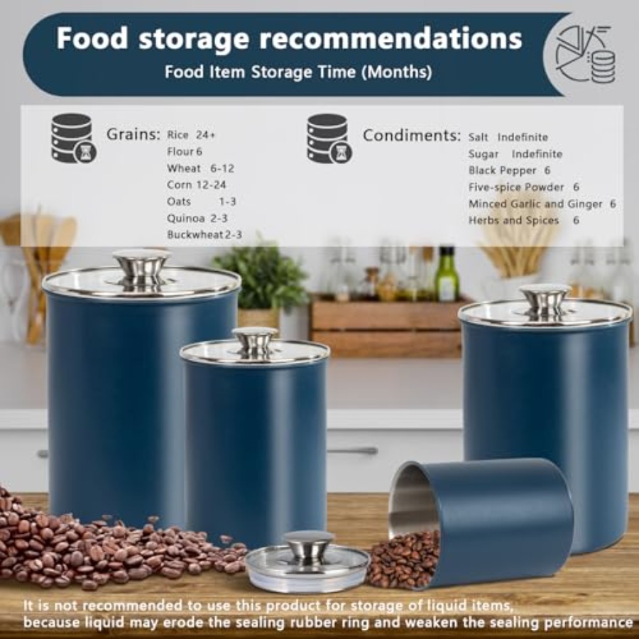 RVS voedsel bewaardozen set va - Coffee Tea Canister Set recensie en prijs