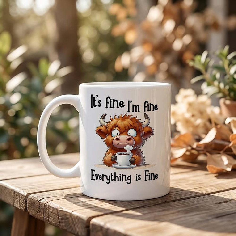 Angstige Schotse Highland Koe  - Coffee And Tea Quotes Funny recensie en prijs
